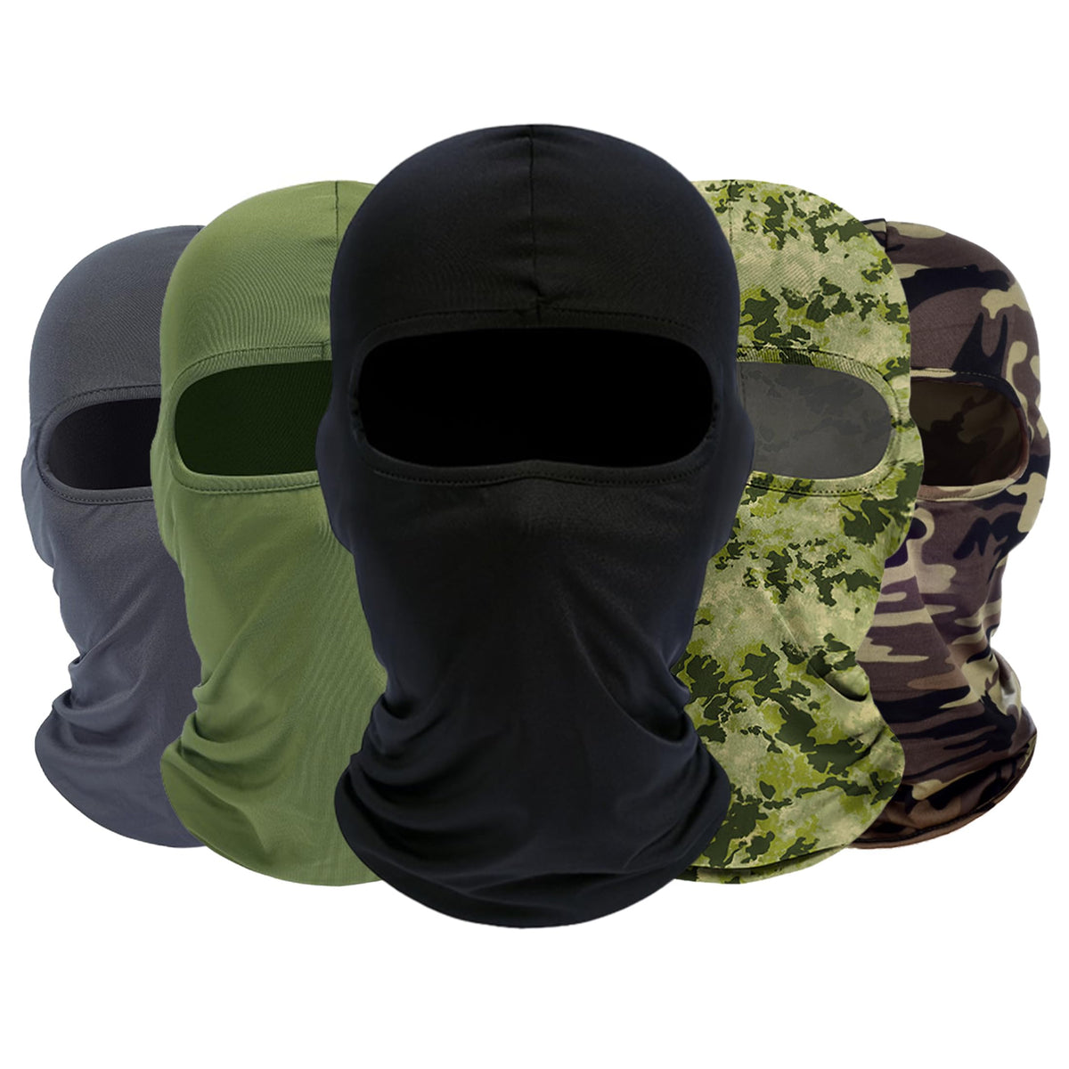 ROXUN Balaclava Ski Mask, 5 Pack Neck Gaiter Motorcycle Summer Cooling