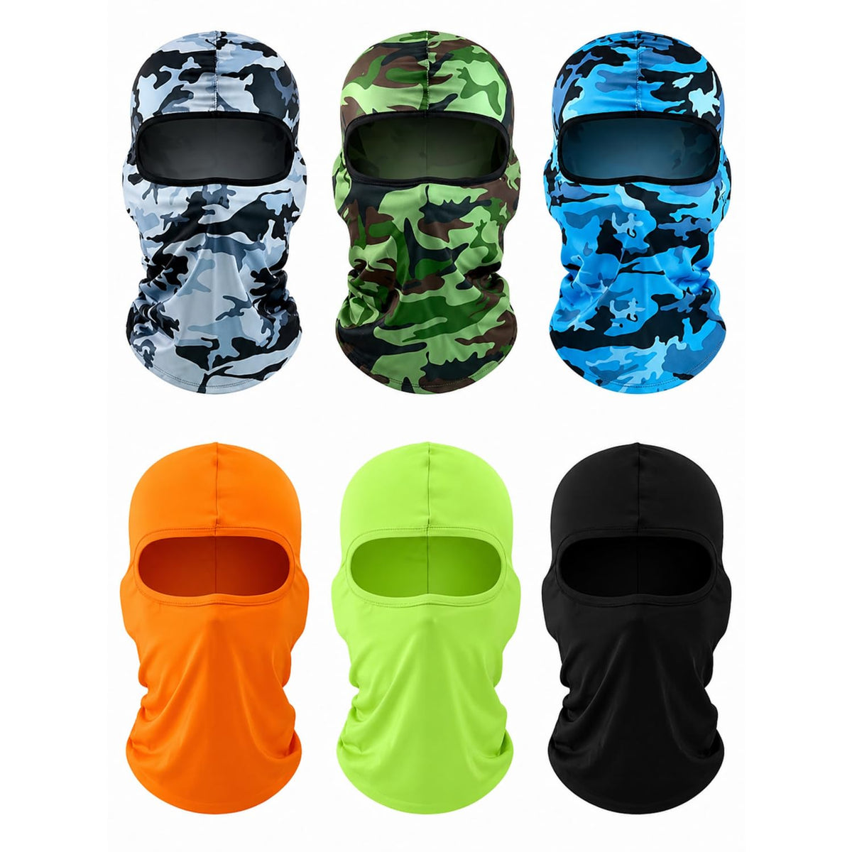 SATINIOR 6 Pcs Ski Balaclava Men Full Face Cover Mask
