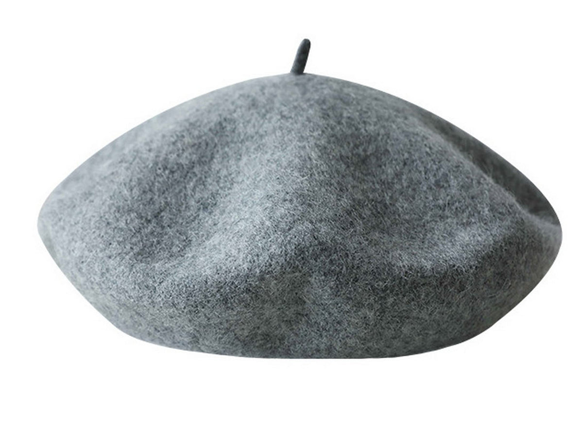 Kids Girls French Beret Hat Artist Hat Solid Warm Beanie Cap Winter Autumn