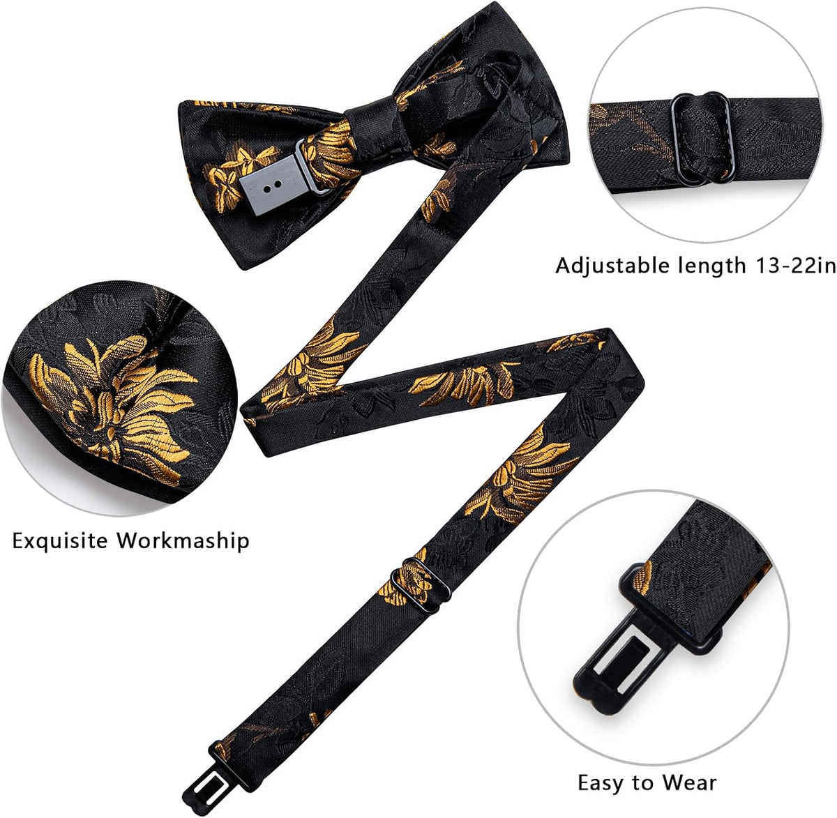DiBanGu Boys Silk BowTie Set Y Back Kids Suspenders Gift Box