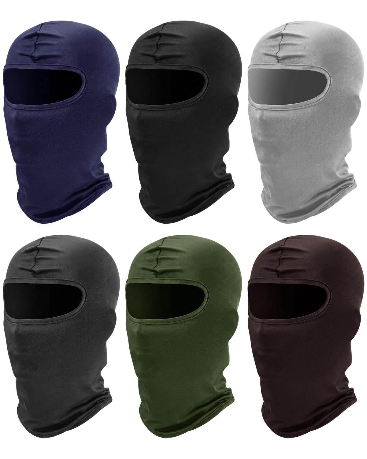 SATINIOR 6 Pcs Ski Balaclava Men Full Face Cover Mask