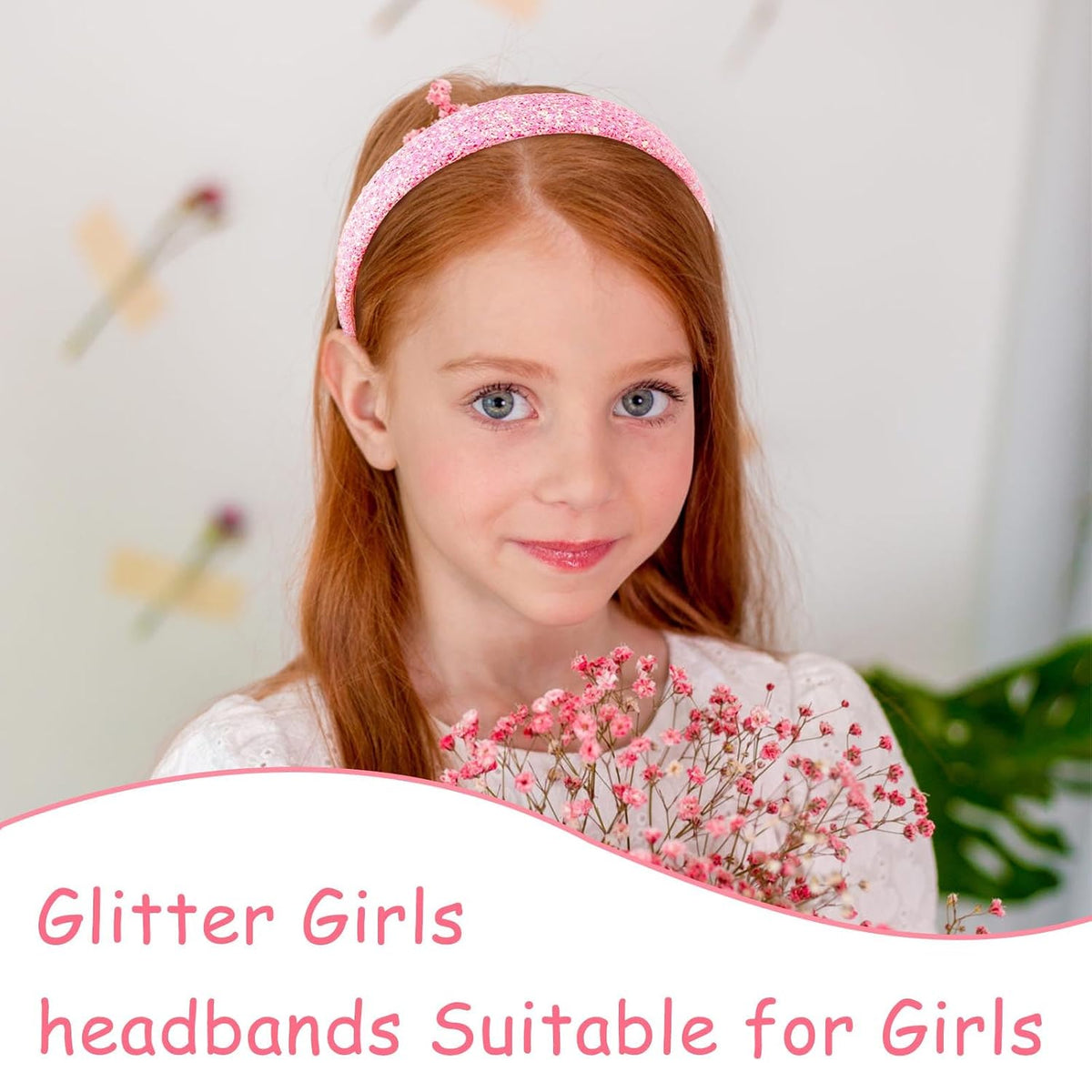 6Pcs Headbands for girls Women Glitter Rainbow Headband Women Girls Sparkly Headband Gold Pink Blue Purple Hairband for Girls Hair Accessories for Party Holiday Back to School