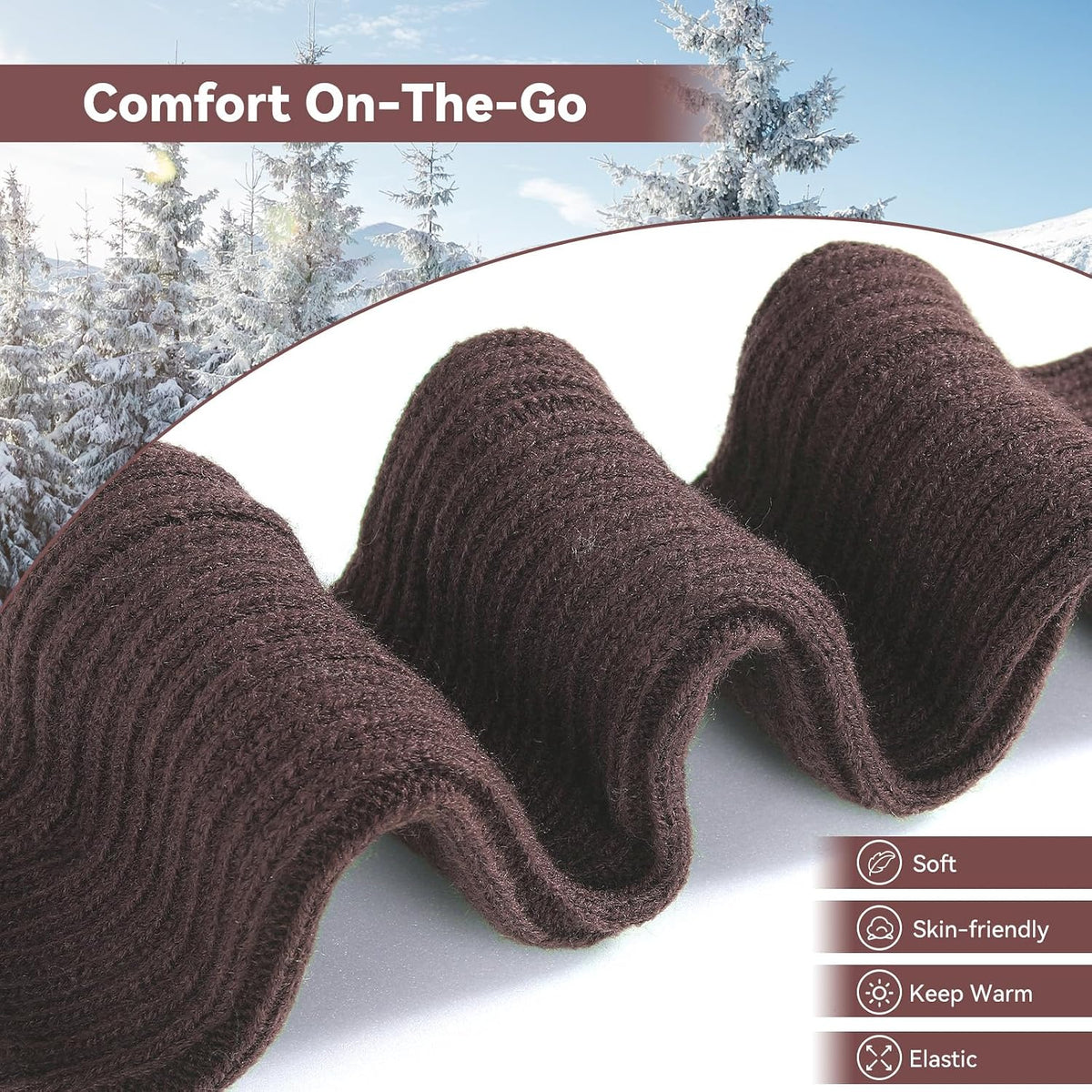 Passionbility Leg Warmers for Women 80s, Ribbed Knit Long Socks Leg Warmer