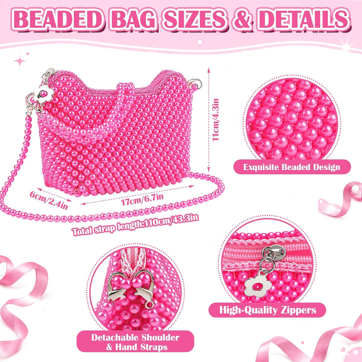 Girls Tea Party Fascinator Hat Beaded Purse Gloves Kids Jewelry Set