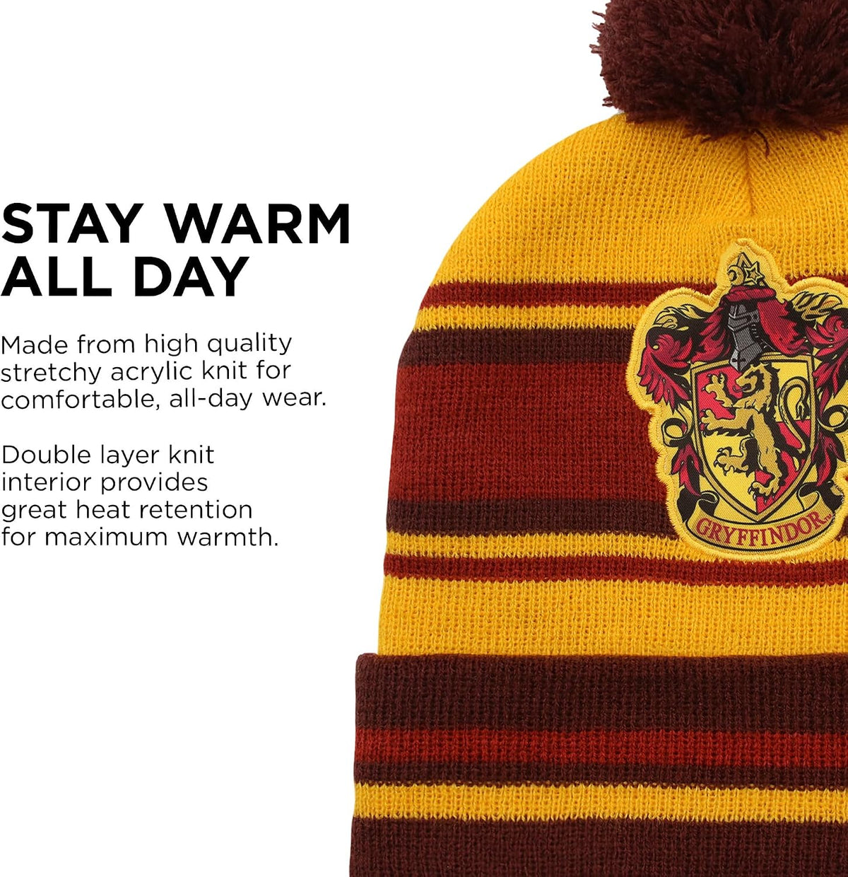 Harry Potter Kids Winter Hat Gloves Scarf Set, or Ski Gloves for Boys and Girls, Winter Hat for Kids 4-14 Years