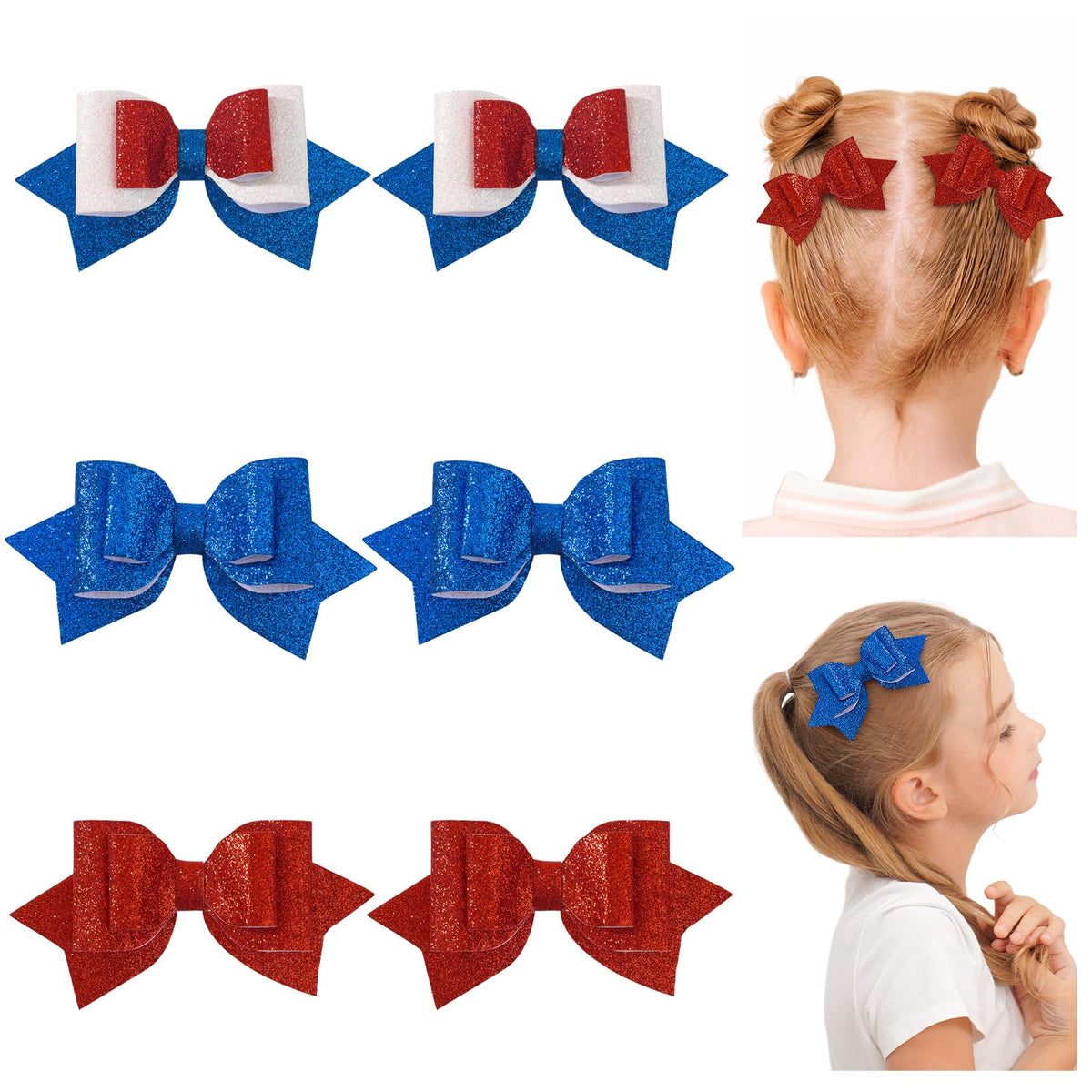 choicbaby 12pcs Butterfly Hair Clips 3.5" Glitter Sequine Baby Girls Clips Stylish Y2K Toddler Butterfly Clips Hair Accessories for Toddler Girls Party Birthday Holiday