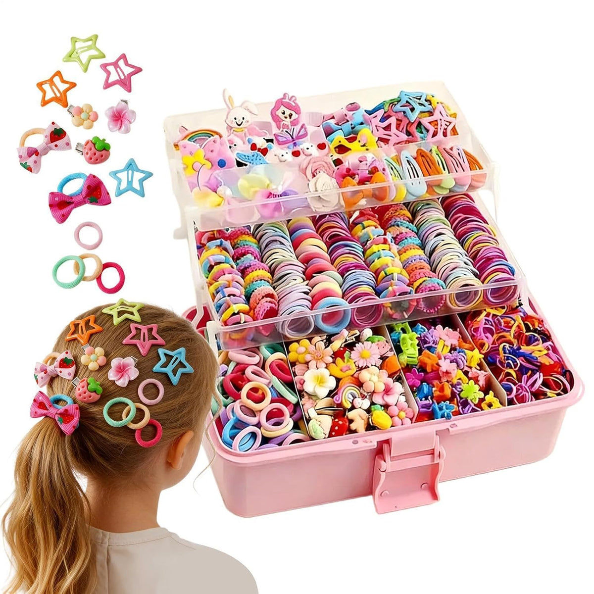 Little Girl Hair Accessories Set Elastic Headband Hair Accessories