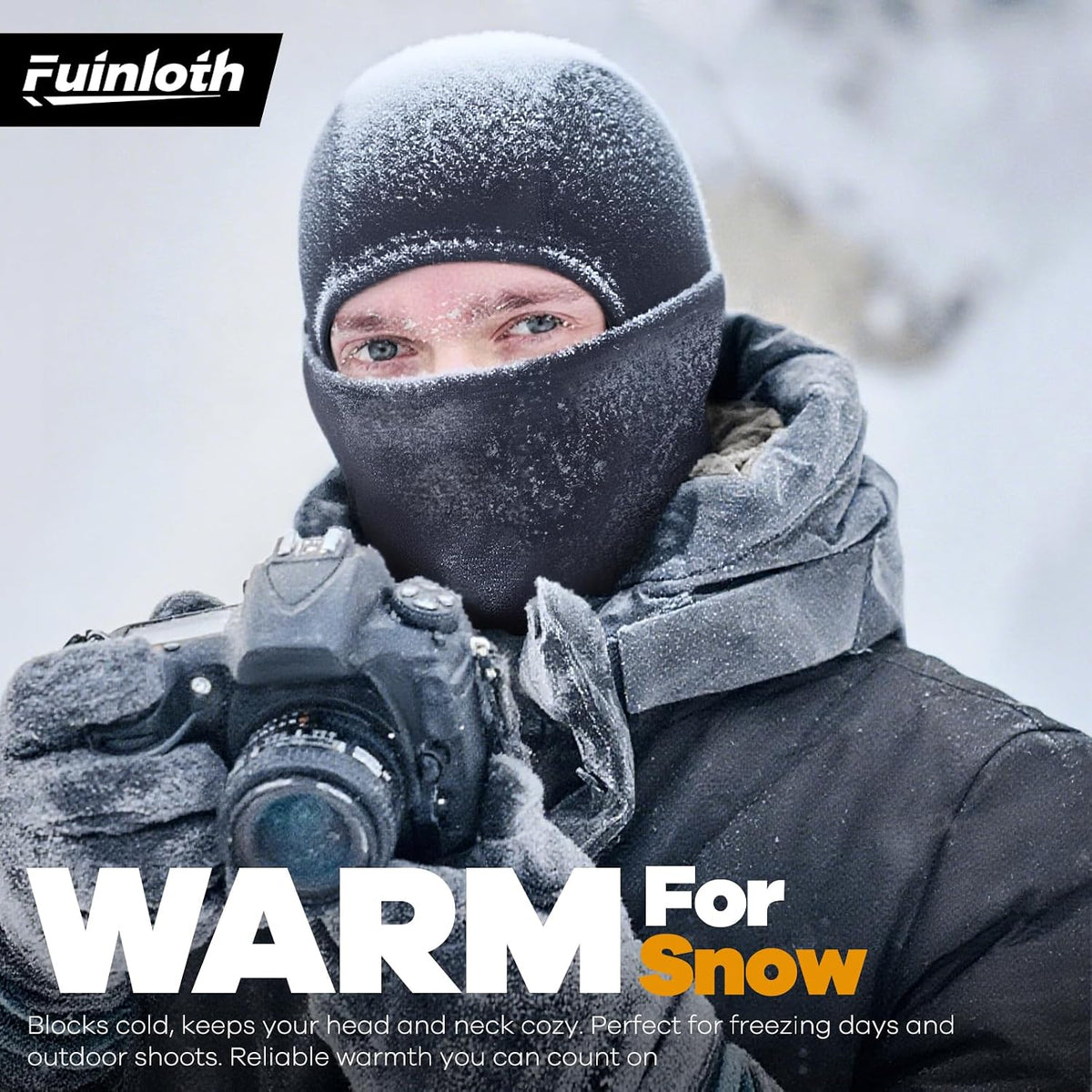 Fuinloth Ski Mask Balaclava Pro, Cold Weather Windproof Motorcycle