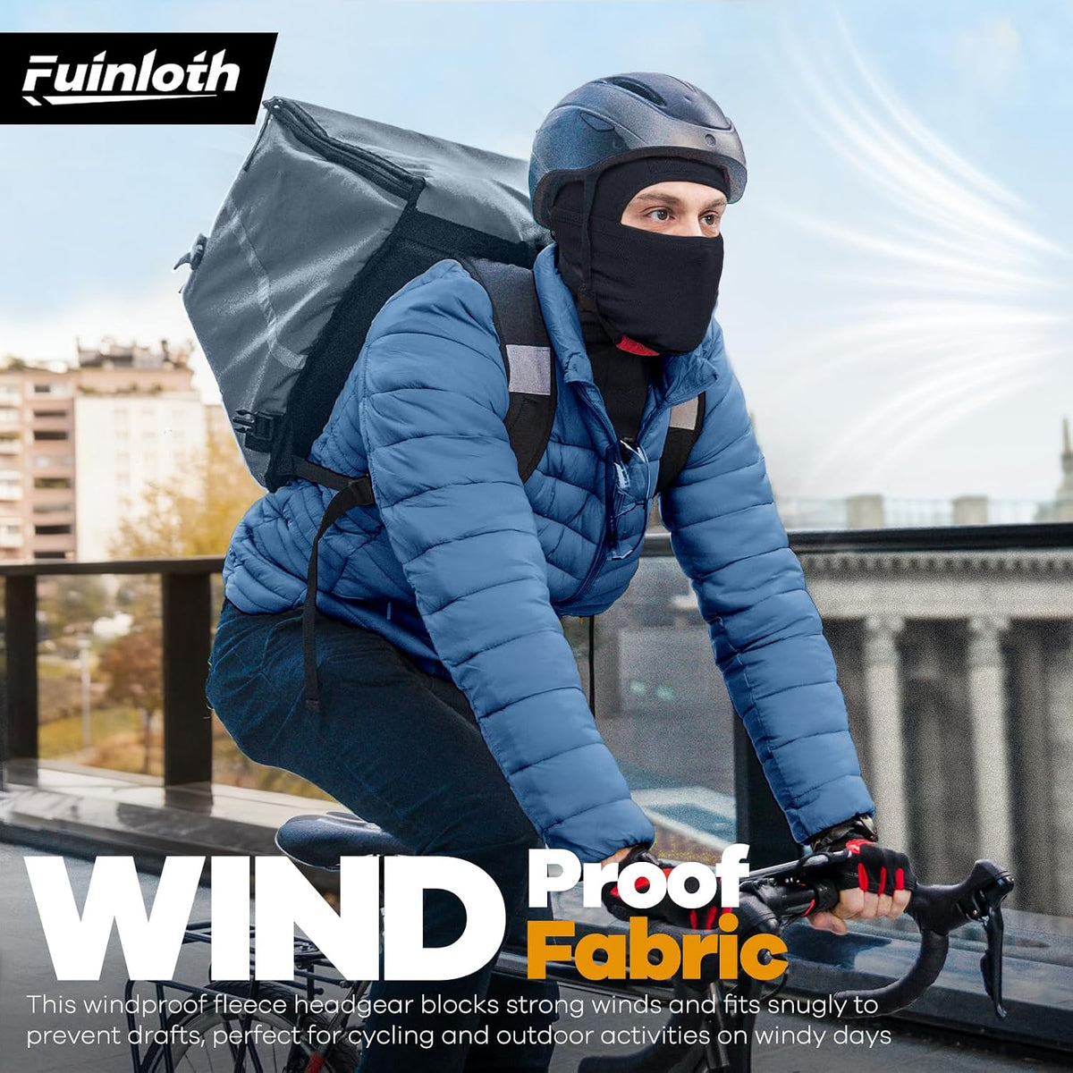 Fuinloth Ski Mask Balaclava Pro, Cold Weather Windproof Motorcycle