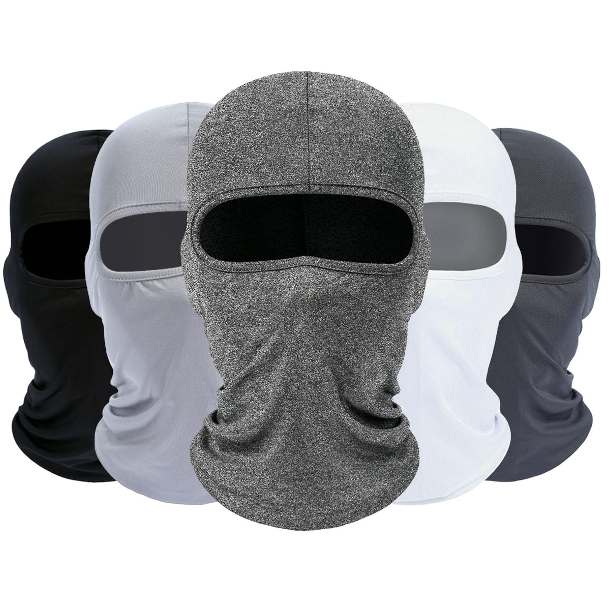 ROXUN Balaclava Ski Mask, 5 Pack Neck Gaiter Motorcycle Summer Cooling