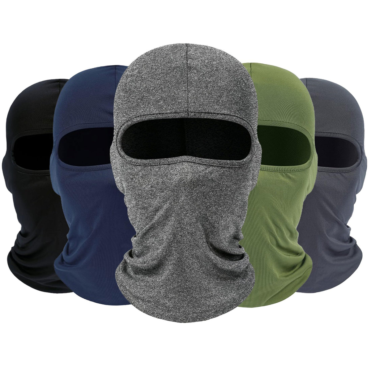 ROXUN Balaclava Ski Mask, 5 Pack Neck Gaiter Motorcycle Summer Cooling