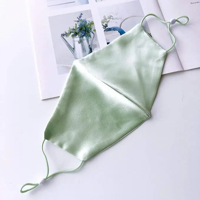 100% Mulberry Silk Face Mask with Filter Pocket - Breathable, Cooling & Lightweight